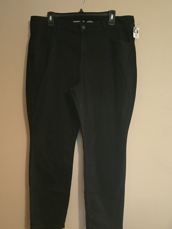 Old Navy Denim - New Old Navy Women's 16 Short Black High-Rise Wow Straight Jeans